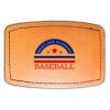 Faux Leather Engravable Patch - Curved Rectangle Thumbnail
