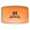 Faux Leather Engravable Patch - Curved Rectangle Thumbnail