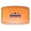 Faux Leather Engravable Patch - Curved Rectangle Thumbnail