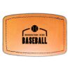 Faux Leather Engravable Patch - Curved Rectangle Thumbnail