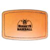Faux Leather Engravable Patch - Curved Rectangle Thumbnail