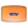 Faux Leather Engravable Patch - Curved Rectangle Thumbnail