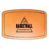 Faux Leather Engravable Patch - Curved Rectangle Thumbnail