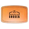 Faux Leather Engravable Patch - Curved Rectangle Thumbnail