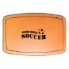 Faux Leather Engravable Patch - Curved Rectangle Thumbnail