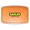 Faux Leather Engravable Patch - Curved Rectangle Thumbnail