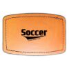 Faux Leather Engravable Patch - Curved Rectangle Thumbnail