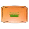 Faux Leather Engravable Patch - Curved Rectangle Thumbnail