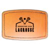 Faux Leather Engravable Patch - Curved Rectangle Thumbnail