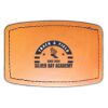Faux Leather Engravable Patch - Curved Rectangle Thumbnail
