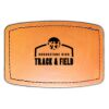 Faux Leather Engravable Patch - Curved Rectangle Thumbnail