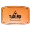 Faux Leather Engravable Patch - Curved Rectangle Thumbnail