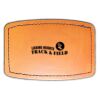 Faux Leather Engravable Patch - Curved Rectangle Thumbnail