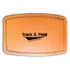 Faux Leather Engravable Patch - Curved Rectangle Thumbnail