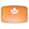 Faux Leather Engravable Patch - Curved Rectangle Thumbnail