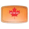 Faux Leather Engravable Patch - Curved Rectangle Thumbnail