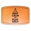 Faux Leather Engravable Patch - Curved Rectangle Thumbnail