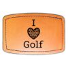 Faux Leather Engravable Patch - Curved Rectangle Thumbnail