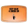 Faux Leather Engravable Patch - Curved Rectangle Thumbnail