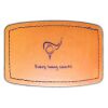 Faux Leather Engravable Patch - Curved Rectangle Thumbnail