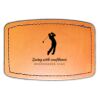 Faux Leather Engravable Patch - Curved Rectangle Thumbnail
