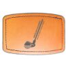 Faux Leather Engravable Patch - Curved Rectangle Thumbnail