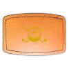 Faux Leather Engravable Patch - Curved Rectangle Thumbnail