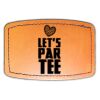 Faux Leather Engravable Patch - Curved Rectangle Thumbnail