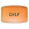 Faux Leather Engravable Patch - Curved Rectangle Thumbnail