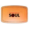 Faux Leather Engravable Patch - Curved Rectangle Thumbnail