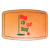 Faux Leather Engravable Patch - Curved Rectangle Thumbnail