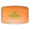 Faux Leather Engravable Patch - Curved Rectangle Thumbnail