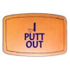 Faux Leather Engravable Patch - Curved Rectangle Thumbnail