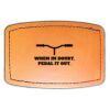 Faux Leather Engravable Patch - Curved Rectangle Thumbnail