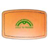 Faux Leather Engravable Patch - Curved Rectangle Thumbnail