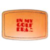 Faux Leather Engravable Patch - Curved Rectangle Thumbnail