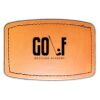 Faux Leather Engravable Patch - Curved Rectangle Thumbnail
