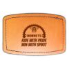 Faux Leather Engravable Patch - Curved Rectangle Thumbnail