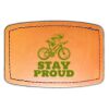 Faux Leather Engravable Patch - Curved Rectangle Thumbnail