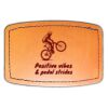 Faux Leather Engravable Patch - Curved Rectangle Thumbnail