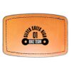 Faux Leather Engravable Patch - Curved Rectangle Thumbnail