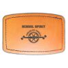 Faux Leather Engravable Patch - Curved Rectangle Thumbnail
