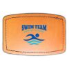 Faux Leather Engravable Patch - Curved Rectangle Thumbnail