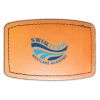 Faux Leather Engravable Patch - Curved Rectangle Thumbnail