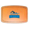 Faux Leather Engravable Patch - Curved Rectangle Thumbnail