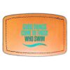 Faux Leather Engravable Patch - Curved Rectangle Thumbnail