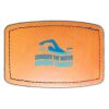 Faux Leather Engravable Patch - Curved Rectangle Thumbnail
