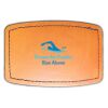 Faux Leather Engravable Patch - Curved Rectangle Thumbnail