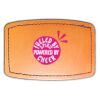 Faux Leather Engravable Patch - Curved Rectangle Thumbnail