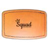 Faux Leather Engravable Patch - Curved Rectangle Thumbnail